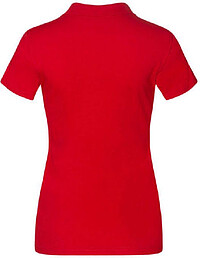 Women’s Jersey Polo-Shirt, fire red, Gr. 2XL 