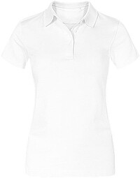 Women’s Jersey Polo-​Shirt, white, Gr. L