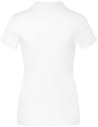 Women’s Jersey Polo-Shirt, white, Gr. M 