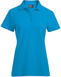 Women’s Superior Polo-​Shirt, turquoise, Gr. 3XL