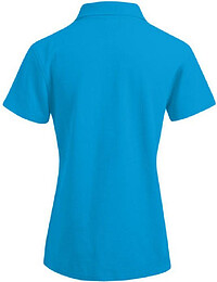 Women’s Superior Polo-Shirt, turquoise, Gr. M 