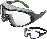 Vollsichtbrille 6X1, PC, klar, grau/grün 